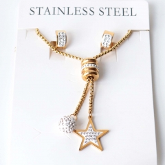 Stainless steel jewelry Earrings necklaces  set Wholesale