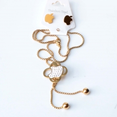 Stainless steel jewelry necklaces Earrings set Wholesale
