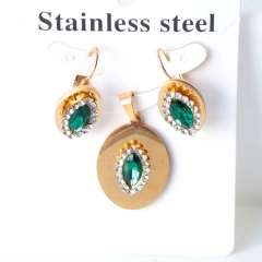 Stainless steel jewelry Earrings necklaces  set Wholesale