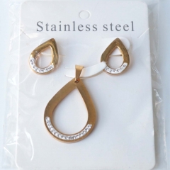 Stainless steel jewelry Earrings necklaces  set Wholesale