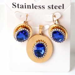 Stainless steel jewelry Earrings necklaces  set Wholesale