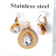 Stainless steel jewelry Earrings necklaces  set Wholesale
