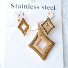 Stainless steel jewelry Earrings necklaces  set Wholesale