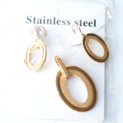 Stainless steel jewelry Earrings necklaces  set Wholesale