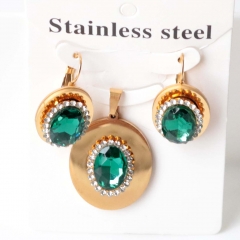 Stainless steel jewelry Earrings necklaces  set Wholesale