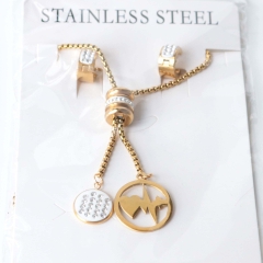 Stainless steel jewelry Earrings necklaces  set Wholesale