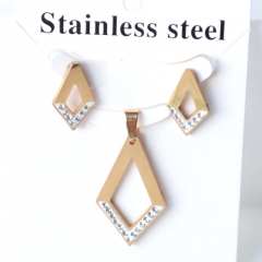 Stainless steel jewelry Earrings necklaces  set Wholesale