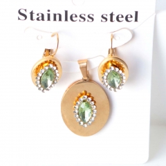 Stainless steel jewelry Earrings necklaces  set Wholesale