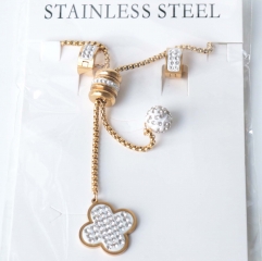 Stainless steel jewelry Earrings necklaces  set Wholesale