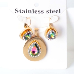 Stainless steel jewelry Earrings necklaces  set Wholesale