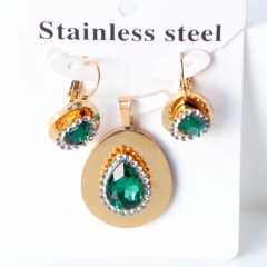 Stainless steel jewelry Earrings necklaces  set Wholesale