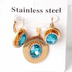 Stainless steel jewelry Earrings necklaces  set Wholesale