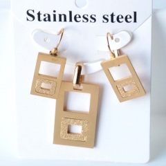 Stainless steel jewelry Earrings necklaces  set Wholesale
