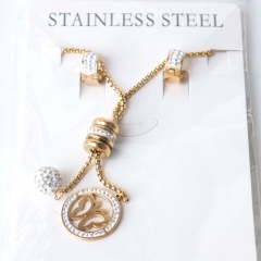 Stainless steel jewelry Earrings necklaces  set Wholesale