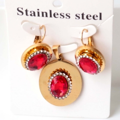 Stainless steel jewelry Earrings necklaces  set Wholesale