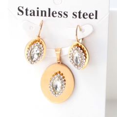 Stainless steel jewelry Earrings necklaces  set Wholesale