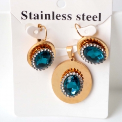 Stainless steel jewelry Earrings necklaces  set Wholesale