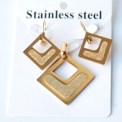 Stainless steel jewelry Earrings necklaces  set Wholesale