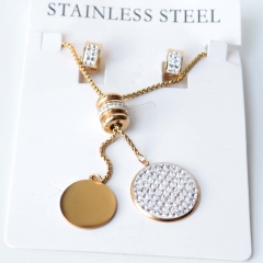 Stainless steel jewelry Earrings necklaces  set Wholesale