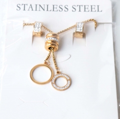 Stainless steel jewelry Earrings necklaces  set Wholesale