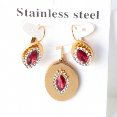 Stainless steel jewelry Earrings necklaces  set Wholesale
