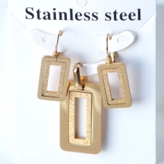 Stainless steel jewelry Earrings necklaces  set Wholesale