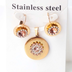 Stainless steel jewelry Earrings necklaces  set Wholesale