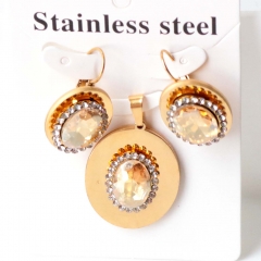 Stainless steel jewelry Earrings necklaces  set Wholesale