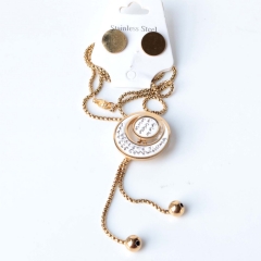 Stainless steel jewelry necklaces Earrings set Wholesale