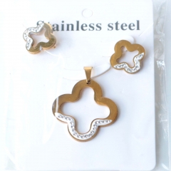 Stainless steel jewelry Earrings necklaces  set Wholesale
