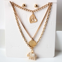 Stainless steel jewelry Earrings necklaces  set Wholesale