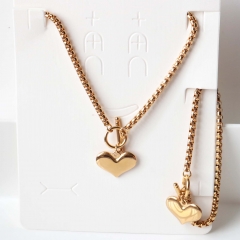 Stainless steel jewelry necklaces Bracelet set Wholesale