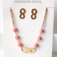 Stainless steel jewelry Earrings necklaces  set Wholesale
