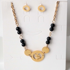 Stainless steel jewelry Earrings necklaces  set Wholesale