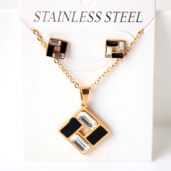 Stainless steel jewelry Necklace Earrings set Wholesale