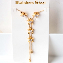 Stainless steel jewelry Necklace Earrings set Wholesale
