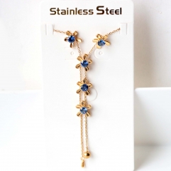 Stainless steel jewelry Necklace Earrings set Wholesale