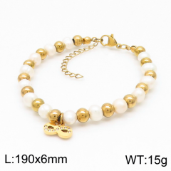 Stainless steel jewelry women Beaded bracelet Wholesale