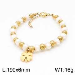 Stainless steel jewelry women Beaded bracelet Wholesale