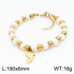 Stainless steel jewelry women Beaded bracelet Wholesale