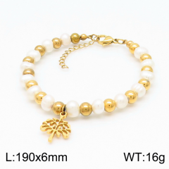 Stainless steel jewelry women Beaded bracelet Wholesale