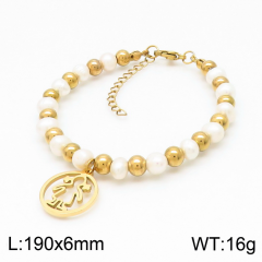 Stainless steel jewelry women Beaded bracelet Wholesale