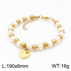 Stainless steel jewelry women Beaded bracelet Wholesale