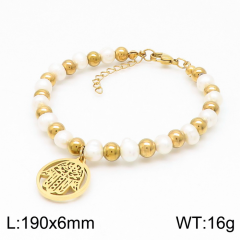Stainless steel jewelry women Beaded bracelet Wholesale