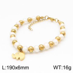 Stainless steel jewelry women Beaded bracelet Wholesale