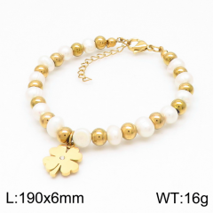 Stainless steel jewelry women Beaded bracelet Wholesale