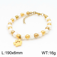 Stainless steel jewelry women Beaded bracelet Wholesale