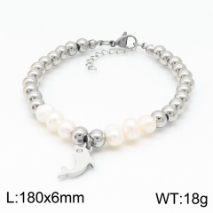 Stainless steel jewelry women Beaded bracelet Wholesale