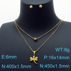 Stainless steel jewelry Necklace Earrings set Wholesale