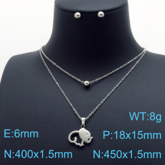 Stainless steel jewelry Necklace Earrings set Wholesale